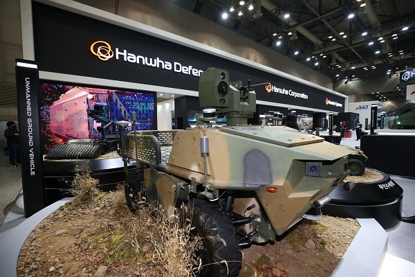 한화디펜스가 국내 최초 개발한 ‘다목적 무인차량’ 모습.(사진=한화디펜스 제공)