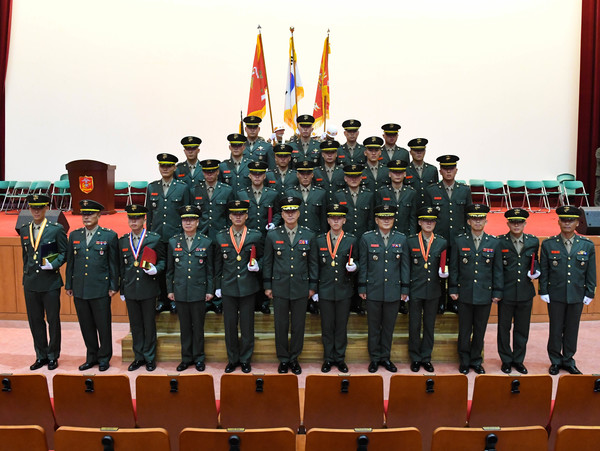 해병대 부사관 임관식 모습.(사진=해병대교육훈련단 제공)