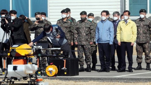 전남도-육군2작전사 차세대 드론산업 협력 논의(사진=전남도 제공)