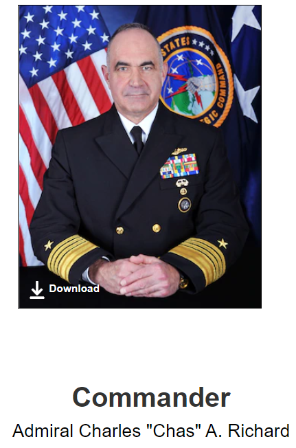 미 전략사령관 찰스 리차드 제독