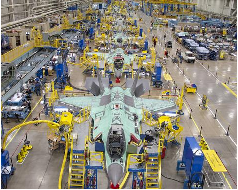 록히드사 공장 내부