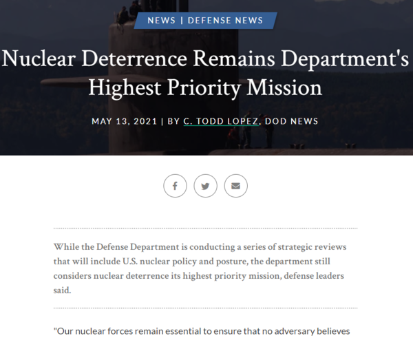 미 국방부 홈페이지 갈무리