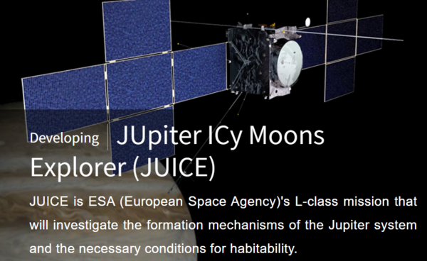              유럽 우주국의 '목성 얼음 달 탐사선'(JUICE)