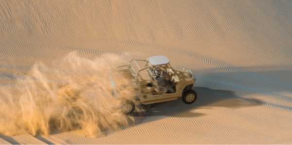 카이메타사의 U8 통신위성을 장착한 자동차(사진=카이메타 홈페이지)