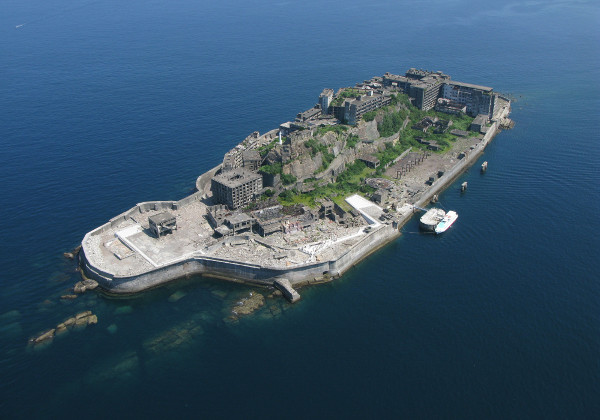 2015년 세계유산에 등재된 일본 나가사키현의 군함도(端島·일본명 하시마섬) 전경. (사진=외교부 제공)