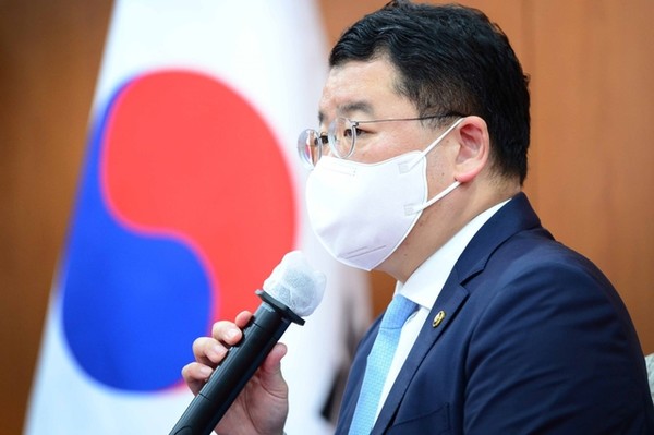 일본군 위안부 피해자 문제 관련 민관회의를 주재한 최종건 외교부 1차관.(사진=외교부 제공)