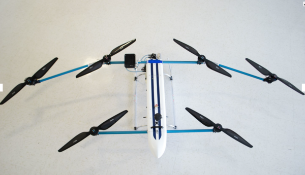 드론의 무게는 32파운드(14.5kg)이고 길이는 65인치, 너비는 130인치(1.7 x 3.3m)이며 최대 전진 비행 속도는 25노트(46km/h)이다