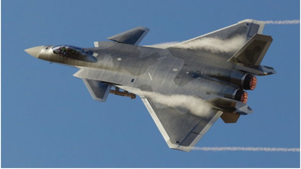 중국의 5세대 전투기 J-20 마이티 드래곤.