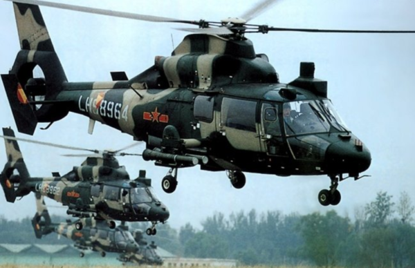 대만이 설정한 방공식별구역(ADIZ)에 진입한 중국 인민해방군 소속의 Z-9 유틸리티 헬리콥터.