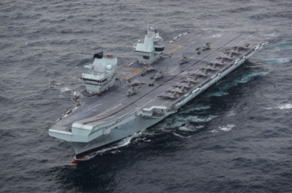 영국 최신예 퀸 엘리자베스 항모전단.(사진=영국 해군 제공 자료)