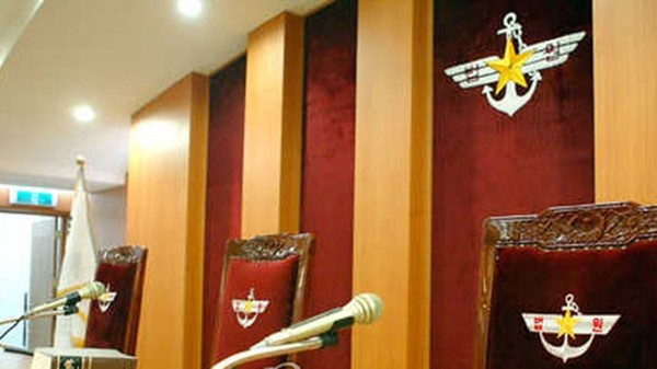 보통군사법원 법정 내부.(사진=방송 화면 갈무리)