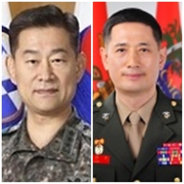 최병혁 전 한미연합사 부사령관(왼쪽), 전진구 전 해병대 사령관.(자료 사진)