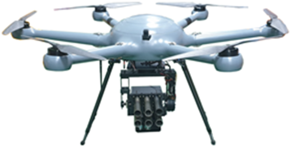 유탄발사 드론.(사진 방위사업청 제공)