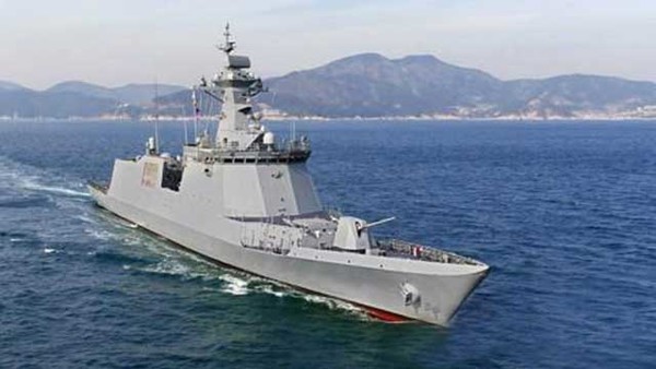 2800t급 최신예 호위함으로 다시 태어난 천안함이 9일 울산시 현대중공업에서 진수됐다.(사진=해군 제공)