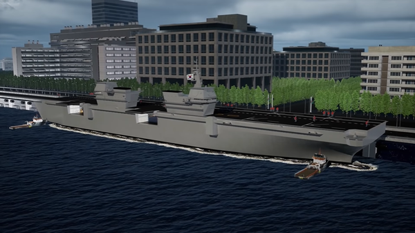 11월 8일 해군이 공개한 경항공모함 CG. (사진=해군 제공)