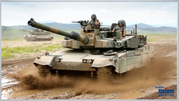 기동훈련 중인 K2전차. (사진=현대로템 누리집 갈무리)