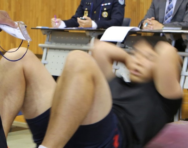 지난 2015년 10월 상명대에서 실시된 군사학과 수험생 대상 체력검증 시험. 이 사진은 기사 속 특정 사실과 관계 없음.(국방신문 자료 사진)