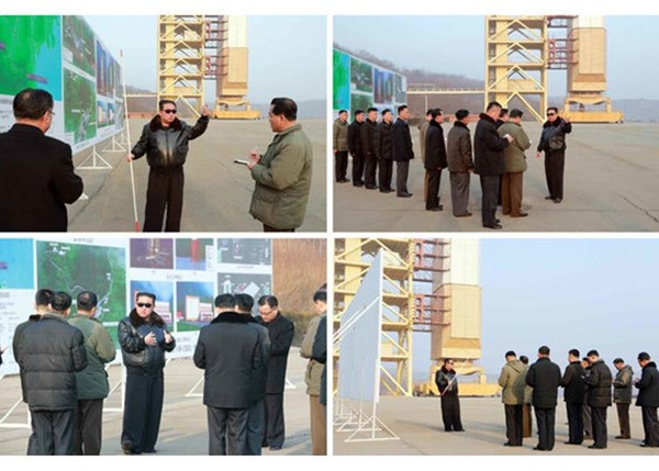북한 노동당 기관지 노동신문은 11일 김정은 당 총비서 겸 국무위원장이 서해위성발사장을 최근 방문해 “현지 지도했다”고 보도했다. (사진=노동신문 홈페이지 갈무리)