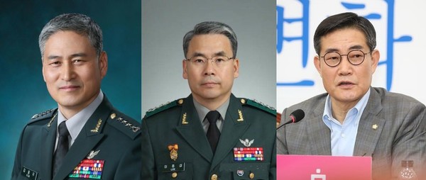 윤석열 대통령 당선인이 새 정부 첫 내각 인선에 착수한 가운데 하마평에 오른 차기 국방부 장관 후보자들. 왼쪽부터 김용우 전 육군참모총장, 이종섭 전 합참 차장, 국민의힘 신원식 국회 국방위원.