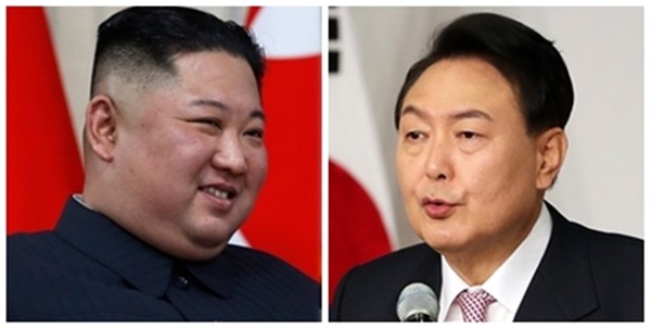 김정은 북한 국무위원장, 윤석열 대통령 당선인(오른쪽).(자료 사진=연합뉴스)