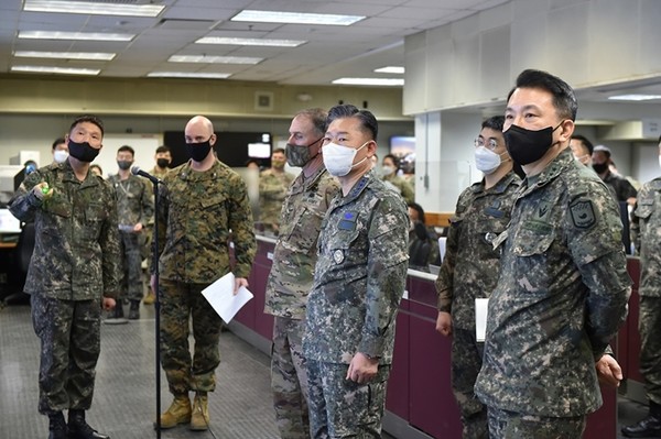 지난해 3월 실시된 한미연합군사훈련 연합지휘소훈련 모습.(자료 사진=한미연합사령부 제공)