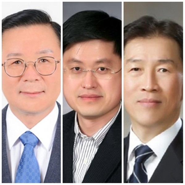 이종섭 신임 국방부 장관이 취임 당일인 지난 11일 면직시킨 국방부 김만기 전 정책실장, 오상진 전 국방개혁실장, 한현수 전 기획조정실장.(왼쪽부터)