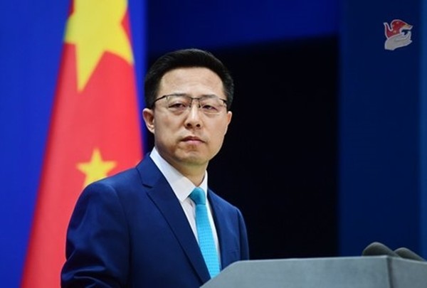 자오리젠 중국 외교부 대변인(자료 사진=중국 외교부 홈페이지 갈무리)