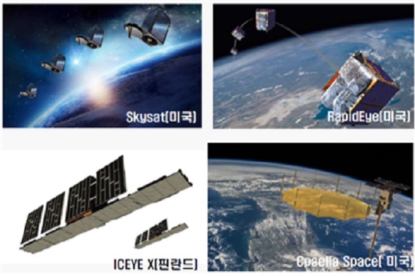 주요 국가의 위성군 개발 사례. (사진=방위사업청 제공)