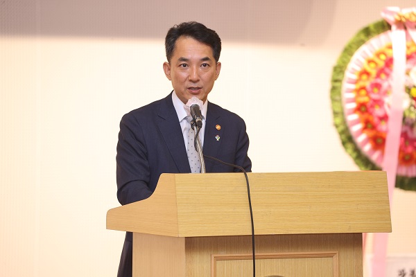 국가보훈처는 10일 ‘2022 제대군인 고용우수기업 인증제’ 신청 접수를 이날부터 8월 5일까지 받겠다고 밝혔다. 사진은 지난 7일 서울 영등포구 국회도서관에서 열린 봉오동전투 전승 102주년 기념식에서 축사를 하고 있는 박민식 보훈처장. (사진=보훈처 제공)