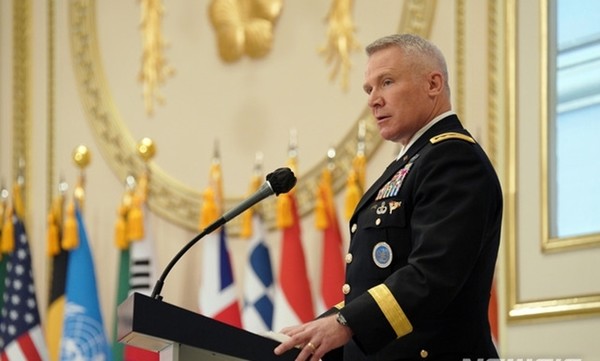 폴 러캐머라 한미연합사령관 겸 주한미군사령관.(자료 사진=청와대 제공)