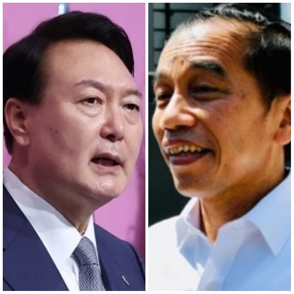 윤석열 대통령(왼쪽), 조코 위도도 인도네시아 대통령.(자료 사진=연합뉴스)