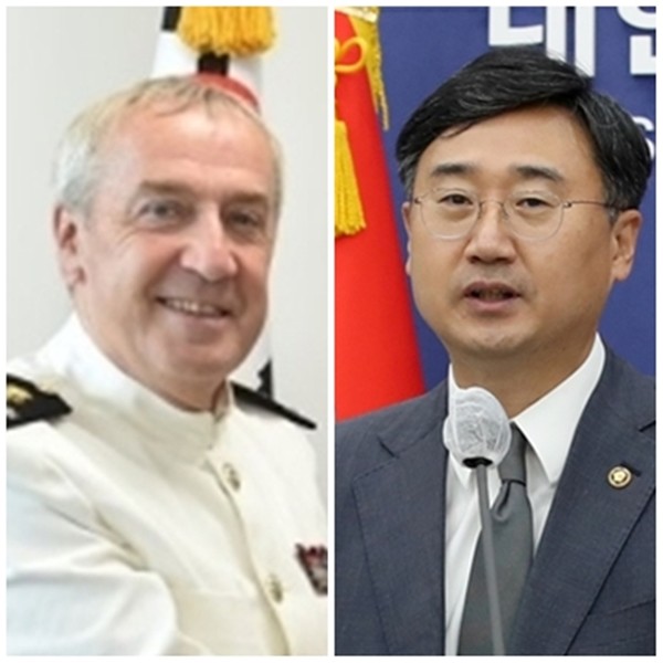 신범철 국방차관(오른쪽), 미셸 호프만 벨기에 국방총장. (자료 사진=연합뉴스)