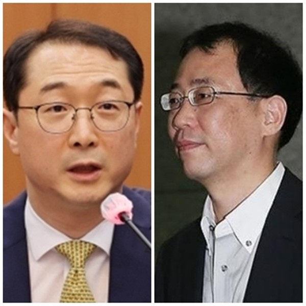 김건 외교부 한반도평화교섭본부장(왼쪽)과 후나코시 다케히로(船越健裕) 일본 외무성 아시아·대양주국장(자료 사진=연합뉴스)