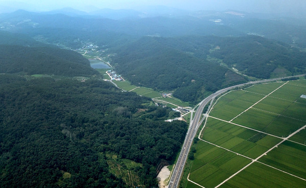 경북 군위 대구 통합신공항 이전 후보지.(사진=경북도청 제공)