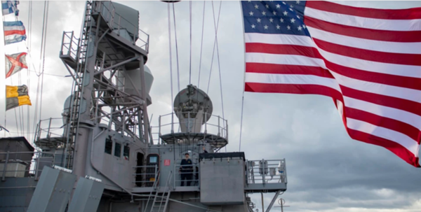 미 해군 유도미사일 순양함 챈슬러스빌함(CG-2).(자료 사진=미 해군 홈페이지 갈무리)