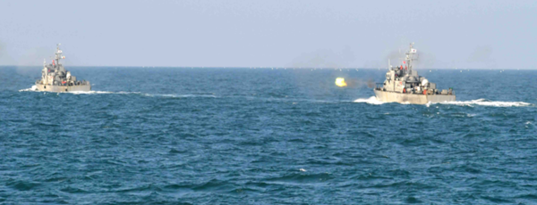 해군이 24~27일 서해에서 호국훈련의 일환으로 대규모 합동훈련에 돌입했다. 사진은 지난 2017년 해군 호국훈련 모습.(자료 사진=해군 제공)