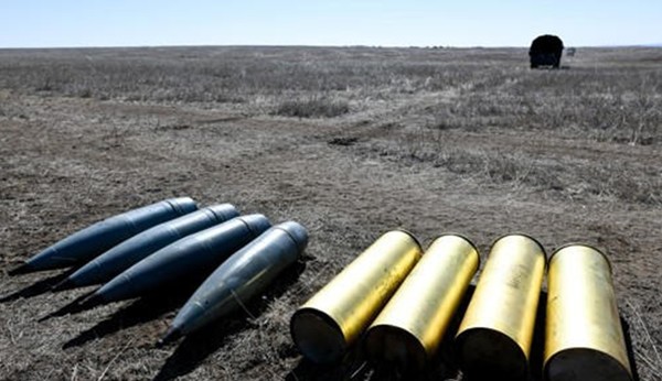 러시아군이 사용하는 포탄.(자료 사진=타스통신 연합뉴스)