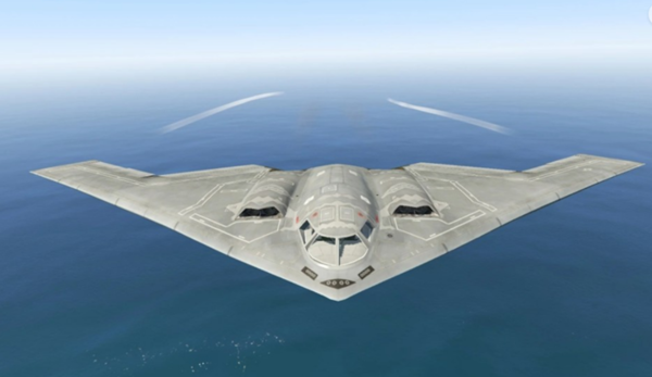 미 공군의 신형 전략폭격기 B-21 ‘레이더’.(자료 사진=미국 노스롭그루먼 제공)