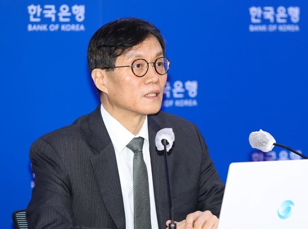 이창용 한국은행 총재가 13일 오전 서울 중구 한국은행에서 금융통화위원회 새해 첫 통화정책방향회의를 마친 뒤 기자간담회를 하고 있다. 금융통화위원회는 이날 기준금리를 현재 3.25%에서 3.50%로 인상했다. (사진=공동취재단)