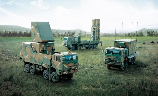 국산 중거리 지대공 요격 미사일 천궁-Ⅱ(M-SAM 블록-2) 체계 구성. (사진=방위사업청 제공)