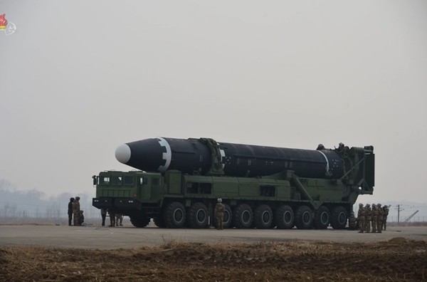 북한의 대륙간탄도미사일 화성-15형.(자료 사진=조선중앙통신 연합뉴스)