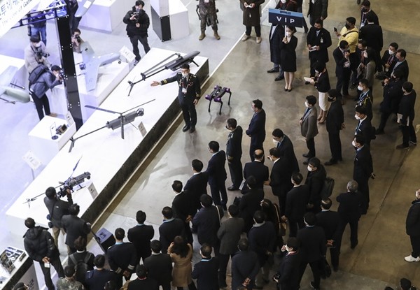 지난해 2월 24일부터 26일까지 부산 벡스코에서 열린 ‘2022 드론쇼 코리아’.(자료 사진=연합뉴스)