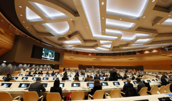 유엔 군축회의 고위급회기 첫 날 회의가 27일(현지시간) 스위스 제네바에서  열리고 있다.(사진=AFP 연합뉴스)