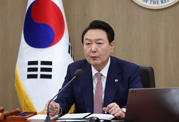 윤석열 대통령이 7일 서울 용산 대통령실 청사에서 열린 국무회의에서 발언하고 있다. (사진=연합뉴스)