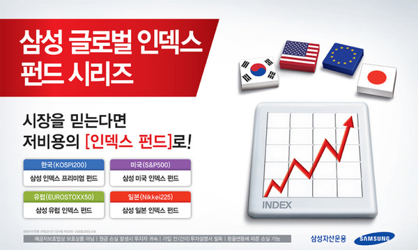 삼성자산운용 글로벌 인덱스펀드 홍보 자료. (사진=삼성자산운용 제공)