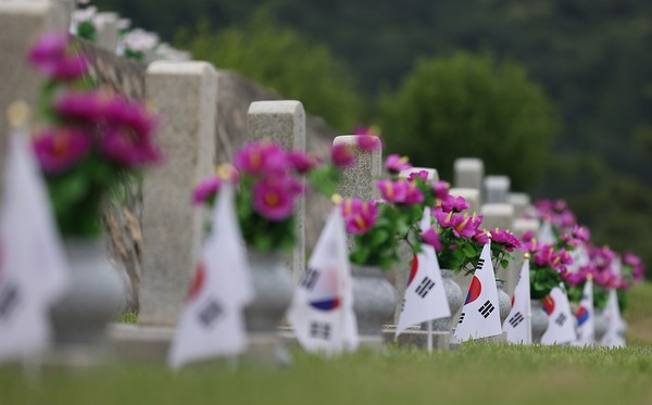 국립현충원 묘비. (사진=국방신문 자료사진)